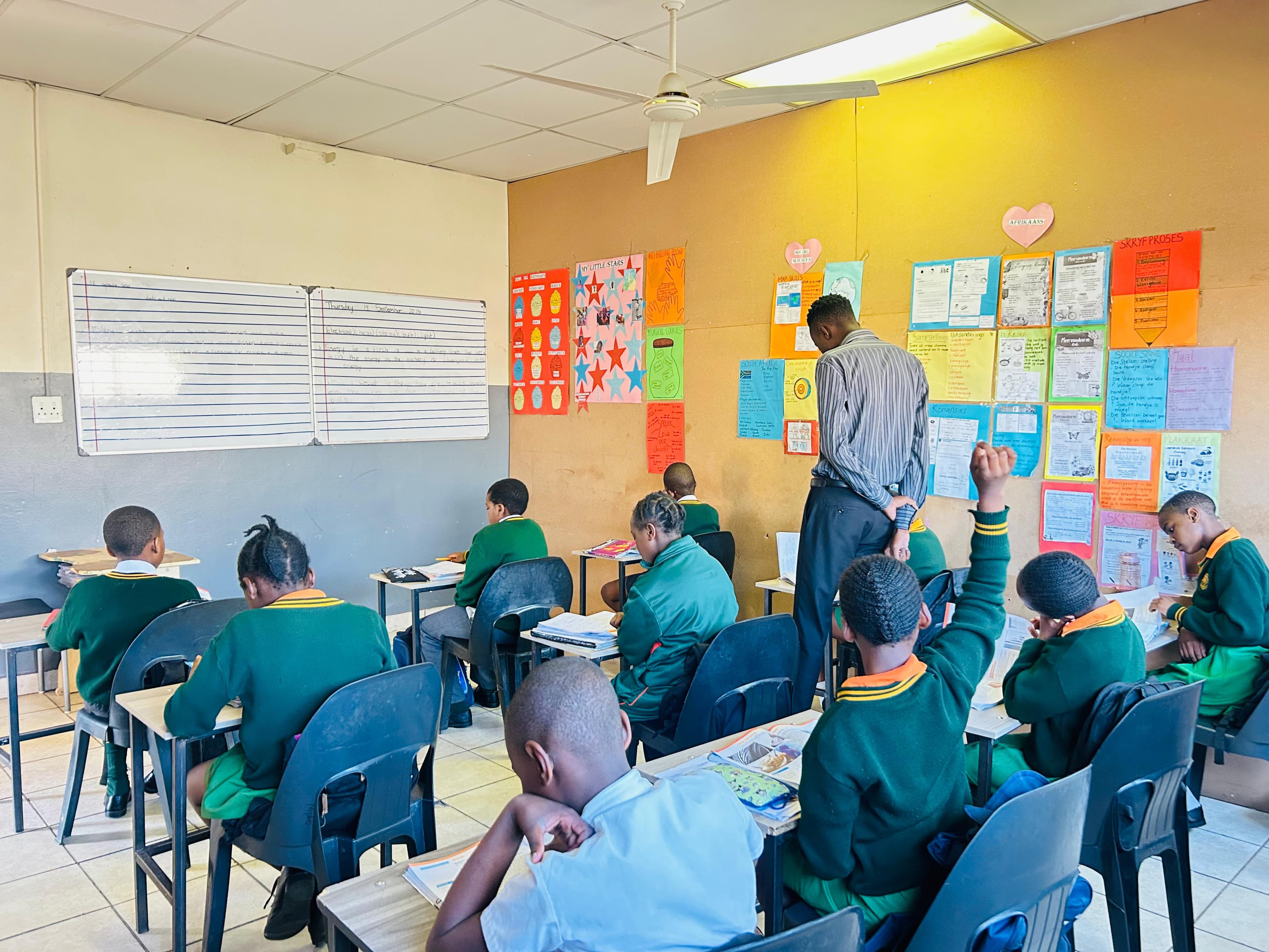 Beloved Academy learners in class