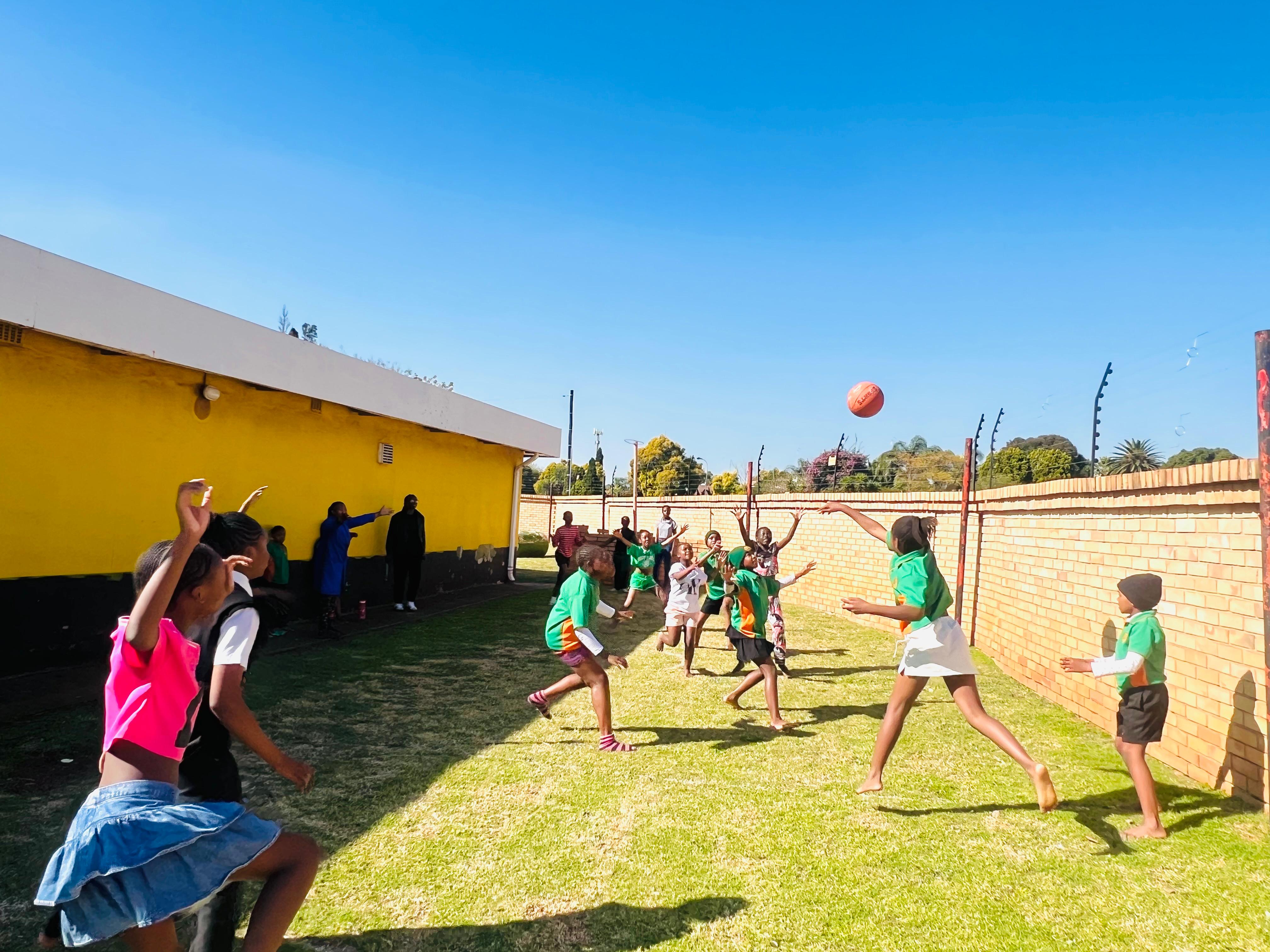 Netball practice in session